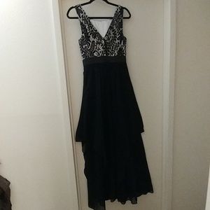 Elegant black & cream dress for party